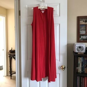 LuLaRoe Long Ribbed Duster Vest